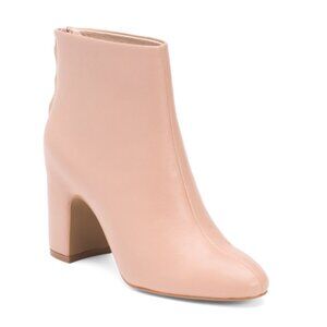 CECELIA NEW YORK Almond Leather Noel Low Booties